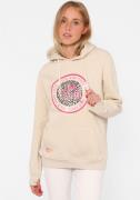 NU 20% KORTING: Zwillingsherz Hoodie met "wild and free"-opdruk in lee...