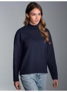 Trigema Sweatshirt TRIGEMA Sweatshirt met opstaande kraag