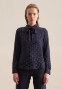 NU 20% KORTING: seidensticker Blouse met kraagstrik Zwarte roos Lange ...