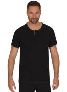 Trigema T-shirt TRIGEMA T-Shirt van biokatoen met knoopsluiting (1-del...