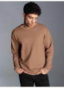 Trigema Sweatshirt TRIGEMA sweatshirt in wafel look