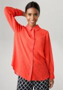 NU 20% KORTING: Aniston SELECTED Overhemdblouse van transparant chiffo...