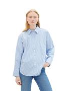 NU 20% KORTING: Tom Tailor Denim Overhemdblouse in streepdesign en met...