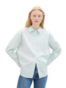 NU 20% KORTING: Tom Tailor Denim Overhemdblouse in streepdesign en met...