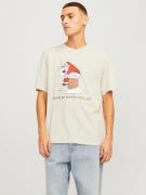 NU 20% KORTING: Jack & Jones Shirt met ronde hals JJXMAS FUNNY TEE SS ...