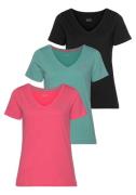 NU 20% KORTING: H.I.S T-shirt Essential basics heup-lange pasvorm, fig...