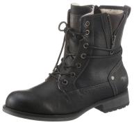 Mustang Shoes Winterlaarzen , blokhak, winterlaars, veterschoenen beze...