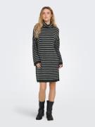 Only Gebreide jurk ONLTALIO LS STRIPE ROLLNECK DRESS BF KNT