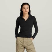 NU 20% KORTING: G-Star RAW Poloshirt met lange mouwen Ribbed Slim Polo