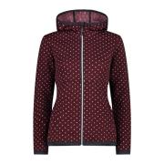 NU 20% KORTING: CMP Gebreid fleecejack WOMAN JACKET FIX HOOD