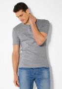 NU 20% KORTING: H.I.S T-shirt met verfijnde knoopsluiting, perfect als...