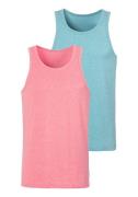 NU 20% KORTING: John Devin Tanktop in mooie mêlee-look (set, 2-delig)