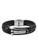 Bruno Banani Leren armband Sieraad cadeau armketting bijl leren band b...