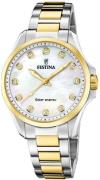 Festina Solarhorloge Solar Energy Horloge, dameshorloge, stalen armban...