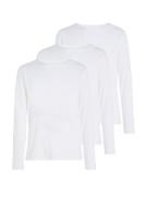 Tommy Hilfiger Underwear T-shirt 3P LS Tee met merklabel (Set van 3)