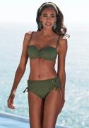 Lascana Beugelbandeau bikinitop Omara met broderie anglaise