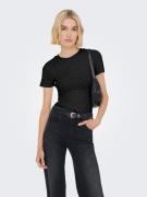 Only Shirt met korte mouwen ONLARNHEM S/S RHINESTONE TOP JRS