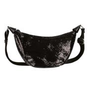 Tom Tailor Denim Schoudertas Liriel ruim model in een materiaalmix