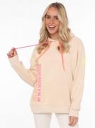 Zwillingsherz Sweatshirt met dubbele koorden en neonkleurige geborduur...
