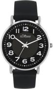 s.Oliver Kwartshorloge Horloge, dameshorloge, analoog, siliconen band