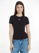 TOMMY JEANS Shirt met korte mouwen TJW SLIM BADGE RIB TEE