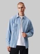 Calvin Klein Jeans overhemd EASY CHAMBRAY SHIRT Logodruk, borstzakken