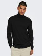 ONLY & SONS Trui met staande kraag ONSLOUI REG 12 MEL ROLL KNIT NOOS