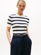 Tommy Hilfiger Trui met korte mouwen CO CABLE MID GG S/S C-NK SWT