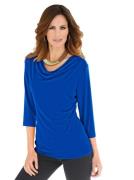 Classic Inspirationen Shirt met cascadehals Shirt (1-delig)