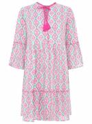 Zwillingsherz Zomerjurk Ovale Ranken met franjes, trompetmouwen en ins...