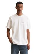 Marc O'Polo DENIM T-shirt Ronde hals, relaxed fit, contrasterende prin...