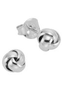 Firetti Oorstekers Sieraad cadeau zilver 925 oorbellen knoop
