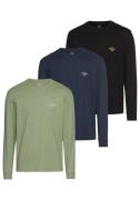 Quiksilver Shirt met lange mouwen DIAMONDS BEST LS TEE PACK3 YM (2-del...