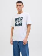 Jack & Jones Shirt met print JJHAWAII SHAPE TEE SS CREW NECK