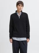 Jack & Jones Schipperstrui JJPANNEL KNIT HALF ZIP AW25