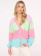 Zwillingsherz Vest Blok Golven Met effen boorden