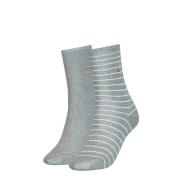 Tommy Hilfiger Sokken TH WOMEN SOCK 2P SMALL STRIPE met smalle ribboor...
