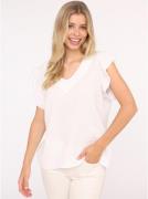 Zwillingsherz Blouse met korte mouwen Giselle met stijlvolle ruches-mo...