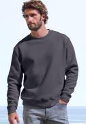 John Devin Sweatshirt Langarm, trui met structuur, ronde hals, katoenm...