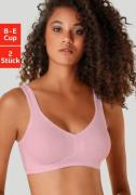 Petite fleur Soft-bh zonder beugels, gemaakt van zacht katoen (Set van...