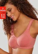 Petite fleur Soft-bh zonder beugels, gemaakt van zacht katoen (Set van...