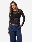Noisy may Shirt met lange mouwen NMJUDITH L/S MESH TOP BG NOOS