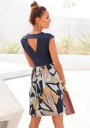 Lascana Zomerjurk met uitgesneden rug in wikkeloptiek, elegante strand...
