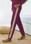 s.Oliver RED LABEL Beachwear Sweatbroek met zijstrepen en piping, loun...