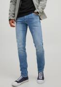 Jack & Jones Slim fit jeans JJIGLENN – Jeans met riemlussen en used-wa...