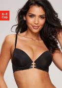 Lascana Push-up-bh Eleonora met fijne vetersluiting in satijnlook en l...