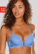 Lascana Push-up-bh Eleonora met fijne vetersluiting in satijnlook en l...