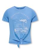 KIDS ONLY Shirt met ronde hals KOGRITA S/S SHINY KNOT TOP BOX JRS