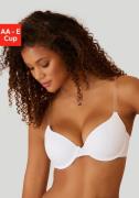 Lascana Bh met steuncups Ela met transparante bandjes, perfecte basic ...