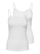 Only Top met spaghettibandjes ONLLOVE – Spaghettitops in duopack met e...